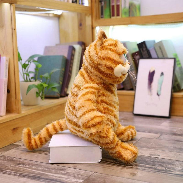 Planet Gates Fat Angry Cat Soft Plush Toy Stuffed Animals Lazy Foolishly Tiger skin Simulation Ugly Cat Plush toy Xmas Gift For Kids Lovers