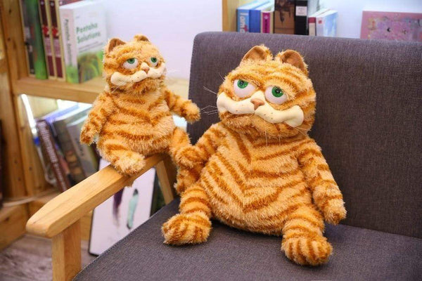 Planet Gates Fat Angry Cat Soft Plush Toy Stuffed Animals Lazy Foolishly Tiger skin Simulation Ugly Cat Plush toy Xmas Gift For Kids Lovers
