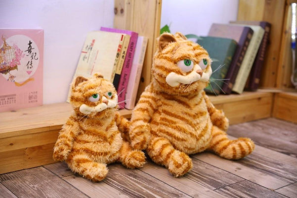 Planet Gates Fat Angry Cat Soft Plush Toy Stuffed Animals Lazy Foolishly Tiger skin Simulation Ugly Cat Plush toy Xmas Gift For Kids Lovers