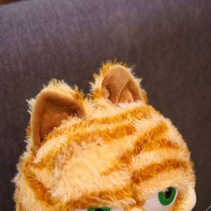Planet Gates Fat Angry Cat Soft Plush Toy Stuffed Animals Lazy Foolishly Tiger skin Simulation Ugly Cat Plush toy Xmas Gift For Kids Lovers