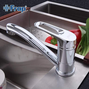 Planet Gates Faucet Kitchen Chrome Finish Deck Mounted Single Handle Hot Cold Water Toilet Furnitures F4513-2