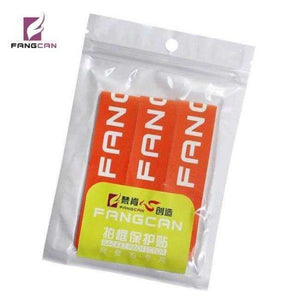 Planet Gates FCA21 ORANGE 3 pc/pack FANGCAN Tennis/Squash Protection Tape PU Composite Tennis/Squash Racket Head Protector