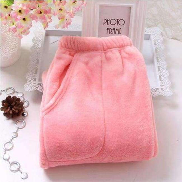 Planet Gates Fdfklak Women's Trousers 2018 Winter New Flannel Pants For Home Cotton Pajama Bottoms Pajama Style Pants Women Lounge Pants Q411