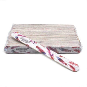 Planet Gates Feather-100-120 50 Pcs/Lot Strong Wooden Nail Files Buffer Emery Board Edge Nails File 100/120/150/180/240 Accessory Salon Pedicure Tools