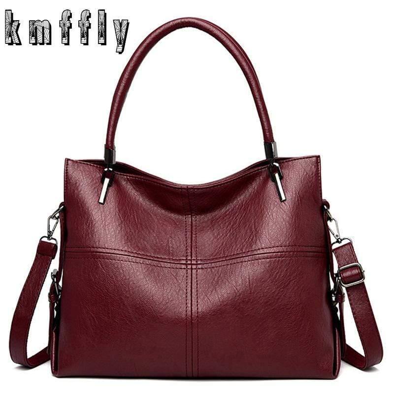 Female Leather Bags Casual Tote Vintage Women Hand Bag Designers Luxury Handbags