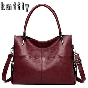 Female Leather Bags Casual Tote Vintage Women Hand Bag Designers Luxury Handbags