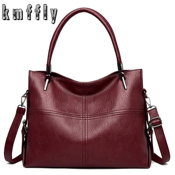 Female Leather Bags Casual Tote Vintage Women Hand Bag Designers Luxury Handbags