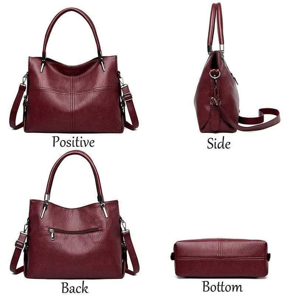 Female Leather Bags Casual Tote Vintage Women Hand Bag Designers Luxury Handbags