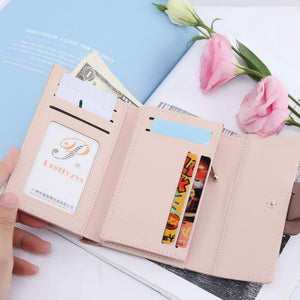 Planet Gates Female Wallet Leather Women Wallets Floral Foldable Change Purse Credit Card Lady Coin Purses Holders For Girls Carteira