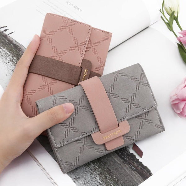 Planet Gates Female Wallet Leather Women Wallets Floral Foldable Change Purse Credit Card Lady Coin Purses Holders For Girls Carteira
