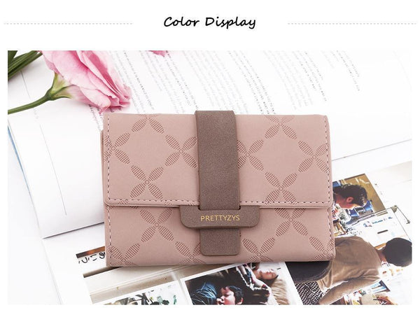 Planet Gates Female Wallet Leather Women Wallets Floral Foldable Change Purse Credit Card Lady Coin Purses Holders For Girls Carteira