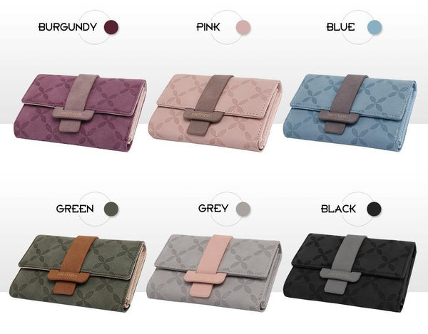 Planet Gates Female Wallet Leather Women Wallets Floral Foldable Change Purse Credit Card Lady Coin Purses Holders For Girls Carteira