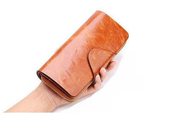 Planet Gates Female Wallets Zipper Genuine Leather Long Design Lovers Men/Women Wallets Mobile phone clutch