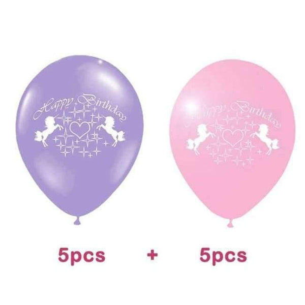 Planet Gates Festive & Party Supplies 10 Unicorn Party Foil Balloons Birthday Unicornio Latex Ballons 1st Birthday Party Kids Decorations Baby Shower Party Supplies