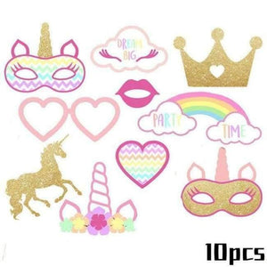 Planet Gates Festive & Party Supplies 10pcs 1 Birthday Banner Unicornio Party Decoration Foil Balloons Kids Birthday Party Decoration Baby Shower Party Supplies