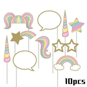 Planet Gates Festive & Party Supplies 10pcs 2 Birthday Banner Unicornio Party Decoration Foil Balloons Kids Birthday Party Decoration Baby Shower Party Supplies