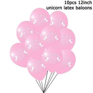 Planet Gates Festive & Party Supplies 10pcs air balloon 1 Unicorn Party Kits 1st Birthday Unicorn Headband Paper Cups/Plates/Napkin Birthday Decorations Kids Baby Shower Party Supplies