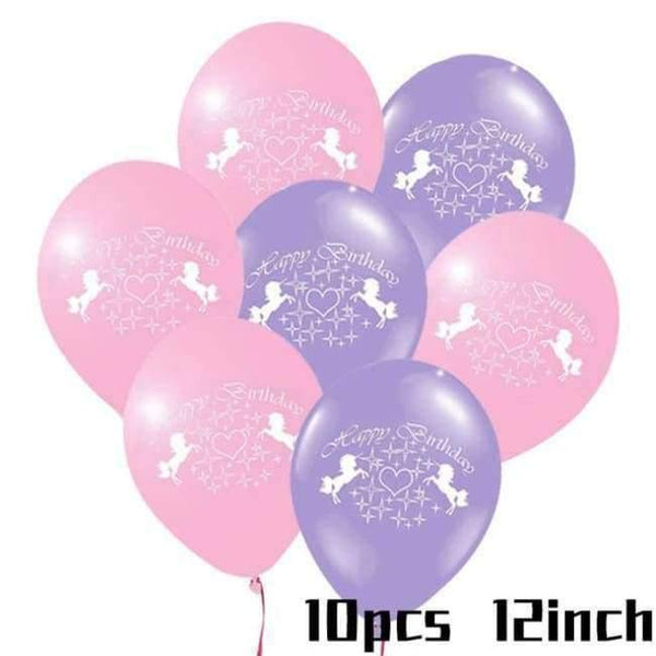 Planet Gates Festive & Party Supplies 10pcs Latex Balloon 1 Unicorn Theme Party Sets Kids Birthday Party Supplies Unicornio Party Tableware Banner Set Baby Shower 1st Birthday