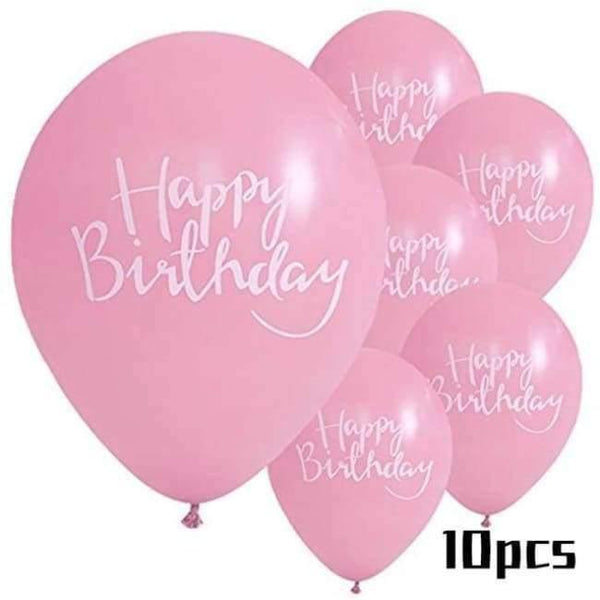 Planet Gates Festive & Party Supplies 10pcs Latex Balloon Pink Unicorn Party Napkin Paper Hat Plate Cup Tablecloth Balloons 1st Birthday Decoration Kid Party Favor Supplies