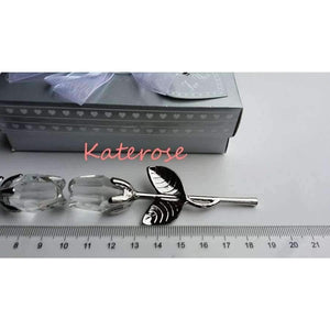 Planet Gates Festive & Party Supplies 10pcs/Lot Choice Crystal Long Stemmed Rose Wedding Favors Bridal Shower Party Giveaway Gift For Guest