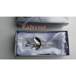 Planet Gates Festive & Party Supplies 10pcs/Lot Choice Crystal Long Stemmed Rose Wedding Favors Bridal Shower Party Giveaway Gift For Guest