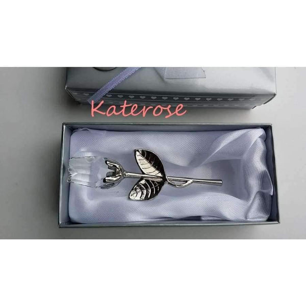 Planet Gates Festive & Party Supplies 10pcs/Lot Choice Crystal Long Stemmed Rose Wedding Favors Bridal Shower Party Giveaway Gift For Guest