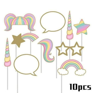 Planet Gates Festive & Party Supplies 10pcs Photo Props 2 Unicorn Theme Party Tablecloths Kids Birthday Party Supplies Table Cover Birthday Party Decoration Supplies 100x180cm