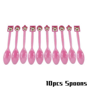 Planet Gates Festive & Party Supplies 10pcs Plastic Spoons Unicorn Theme Party Sets Kids Birthday Party Supplies Unicornio Party Tableware Banner Set Baby Shower 1st Birthday