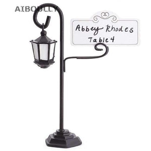 Planet Gates Festive & Party Supplies 10pcs/set European style street lamp seat clip table place card holder wedding birthday party decoration festival supplies