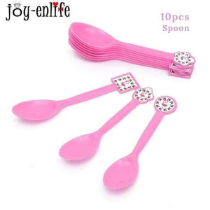 Planet Gates Festive & Party Supplies 10pcs spoon 20pcs Flamingo Napkin Paper Flamingo Theme Party Decoration Wedding Summer Pool Beach Party Birthday Party Supplies