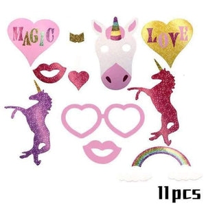 Planet Gates Festive & Party Supplies 11pcs Birthday Banner Unicornio Party Decoration Foil Balloons Kids Birthday Party Decoration Baby Shower Party Supplies