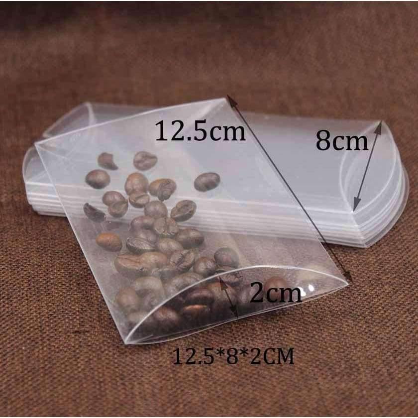 Planet Gates Festive & Party Supplies 12.5*8*2cm Clear PVC Pillow Box Wedding Favor Bridal Candy Gift packaging Boxes Party Supplies souvenir Boxes 50pcs per lot