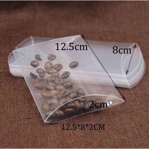 Planet Gates Festive & Party Supplies 12.5*8*2cm Clear PVC Pillow Box Wedding Favor Bridal Candy Gift packaging Boxes Party Supplies souvenir Boxes 50pcs per lot