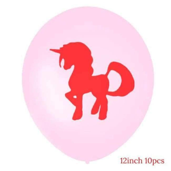 Planet Gates Festive & Party Supplies 12 Unicorn Party Foil Balloons Birthday Unicornio Latex Ballons 1st Birthday Party Kids Decorations Baby Shower Party Supplies