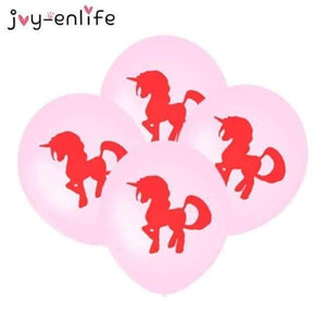 Planet Gates Festive & Party Supplies 12inch 10pcs 4 Birthday Banner Unicornio Party Decoration Foil Balloons Kids Birthday Party Decoration Baby Shower Party Supplies