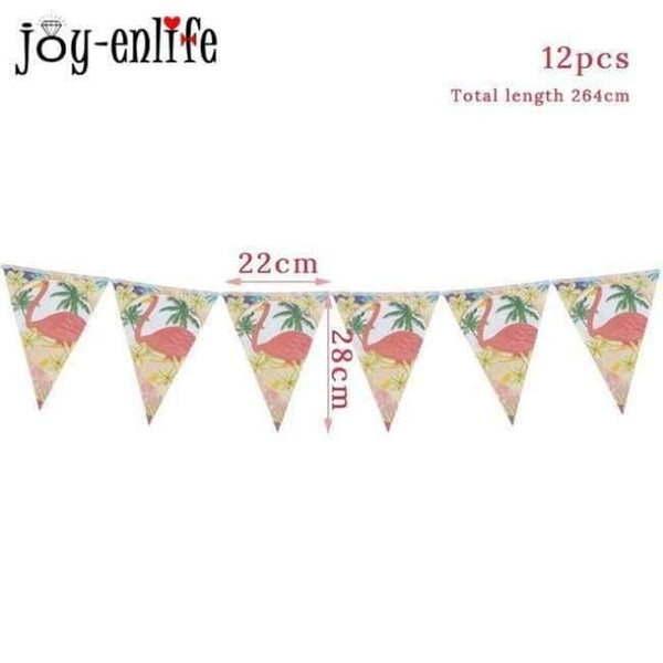 Planet Gates Festive & Party Supplies 12pcs banner 20pcs Flamingo Napkin Paper Flamingo Theme Party Decoration Wedding Summer Pool Beach Party Birthday Party Supplies