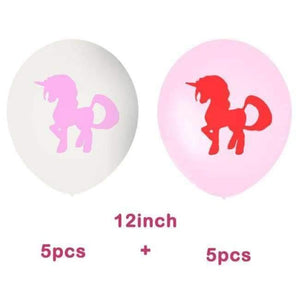 Unicorn Party Foil Balloons Birthday Unicornio Latex Ballons 1St Birthday Party Kids Decorations Baby Shower Party Supplies - 13 - Festive &