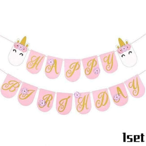 Planet Gates Festive & Party Supplies 15pcs Unicorn Banner Unicorn Theme Party Tablecloths Kids Birthday Party Supplies Table Cover Birthday Party Decoration Supplies 100x180cm