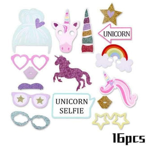 Planet Gates Festive & Party Supplies 16pcs Birthday Banner Unicornio Party Decoration Foil Balloons Kids Birthday Party Decoration Baby Shower Party Supplies
