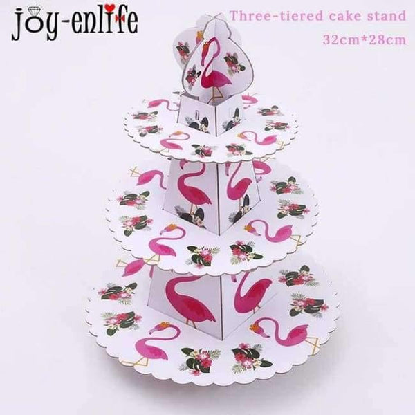 Planet Gates Festive & Party Supplies 1pcs cake stand 20pcs Flamingo Napkin Paper Flamingo Theme Party Decoration Wedding Summer Pool Beach Party Birthday Party Supplies