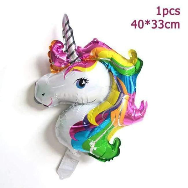 Planet Gates Festive & Party Supplies 1pcs foil balloons 2 Unicorn Party Kits 1st Birthday Unicorn Headband Paper Cups/Plates/Napkin Birthday Decorations Kids Baby Shower Party Supplies