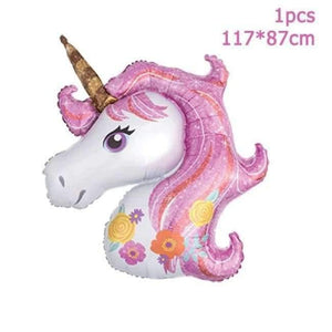 Planet Gates Festive & Party Supplies 1pcs foil balloons 3 Unicorn Party Kits 1st Birthday Unicorn Headband Paper Cups/Plates/Napkin Birthday Decorations Kids Baby Shower Party Supplies