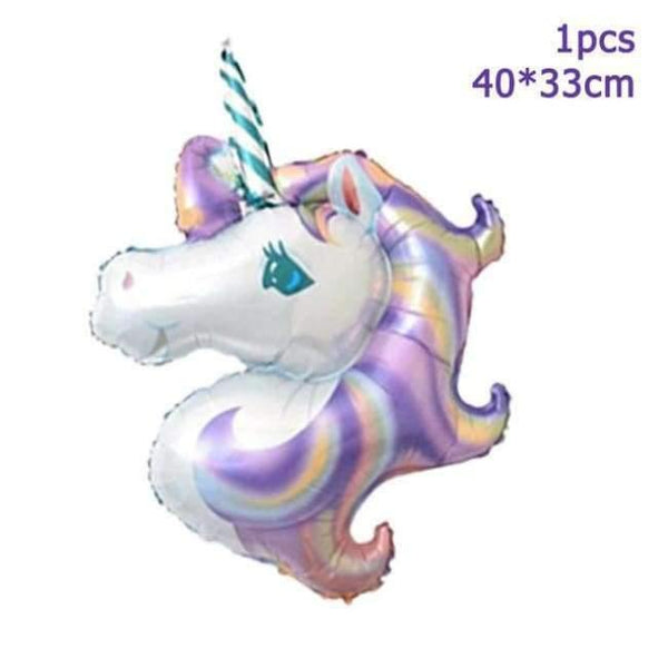 Planet Gates Festive & Party Supplies 1pcs foil balloons 6 Unicorn Party Kits 1st Birthday Unicorn Headband Paper Cups/Plates/Napkin Birthday Decorations Kids Baby Shower Party Supplies