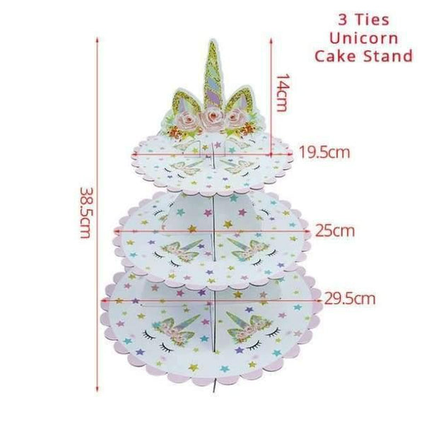 Planet Gates Festive & Party Supplies 1set Cake Stand Pink Unicorn Party Napkin Paper Hat Plate Cup Tablecloth Balloons 1st Birthday Decoration Kid Party Favor Supplies
