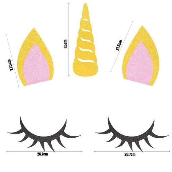 Planet Gates Festive & Party Supplies 1set Felt Decor Pink Unicorn Party Napkin Paper Hat Plate Cup Tablecloth Balloons 1st Birthday Decoration Kid Party Favor Supplies