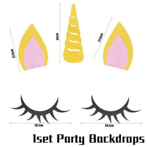 Planet Gates Festive & Party Supplies 1set Party Backdrop Unicorn Theme Party Sets Kids Birthday Party Supplies Unicornio Party Tableware Banner Set Baby Shower 1st Birthday