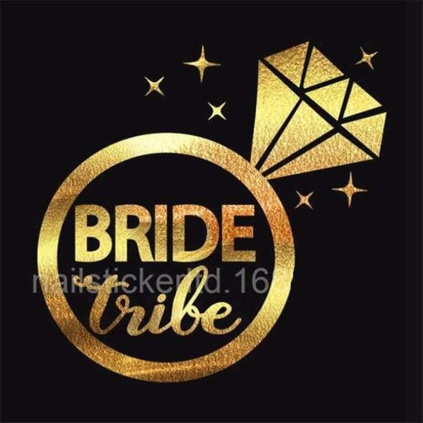 Planet Gates Festive & Party Supplies 2 25Pc Team Bride Temporary Tattoo Bachelorette Hen Party Accessories Bridesmaid Bridal Shower Wedding Decoration Party Supplies,Q