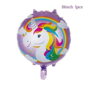 Planet Gates Festive & Party Supplies 24 Unicorn Party Foil Balloons Birthday Unicornio Latex Ballons 1st Birthday Party Kids Decorations Baby Shower Party Supplies