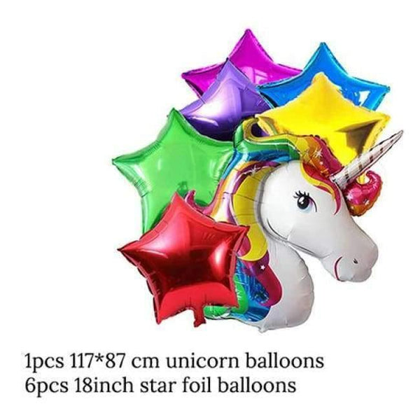 Planet Gates Festive & Party Supplies 26 Unicorn Party Foil Balloons Birthday Unicornio Latex Ballons 1st Birthday Party Kids Decorations Baby Shower Party Supplies