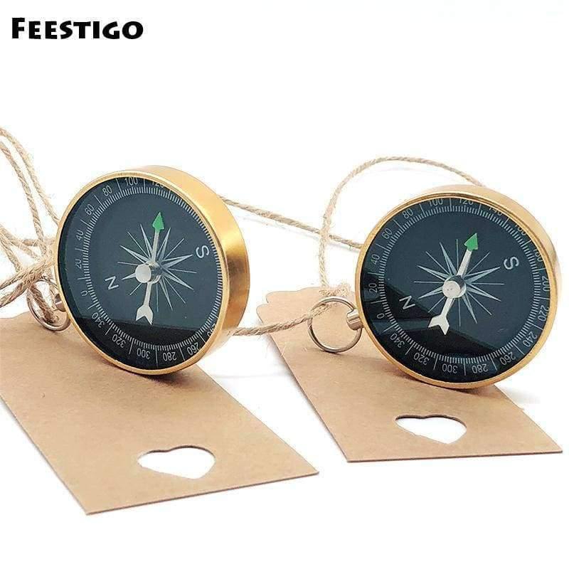 Planet Gates Festive & Party Supplies 30PCS Travel Wedding Souvenirs For Guests Compass Party Favors For Kids Gift Tags Birthday Party Bridal Shower Decor